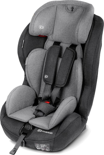 Ulëse veture KinderKraft, ngjyrë hiri, 9-36 kg