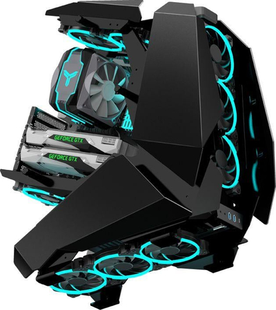 Kasa PC Jonsbo MOD5, Big Tower, xham i temperum, e zezë