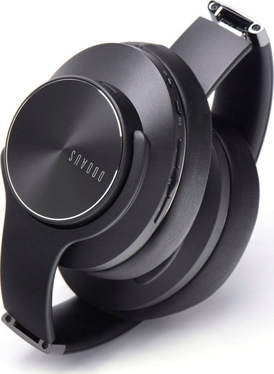 Kufje Doqaus Vogue 5, wireless, Bluetooth 5.0, 2 në 1, të zeza