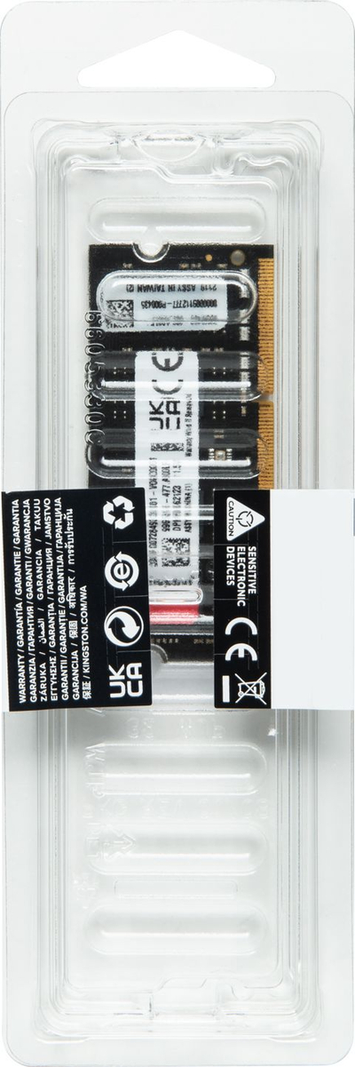 РАМ меморија за лаптоп Kingston Fury Impact, 16GB, DDR4 2666MHz, црна
