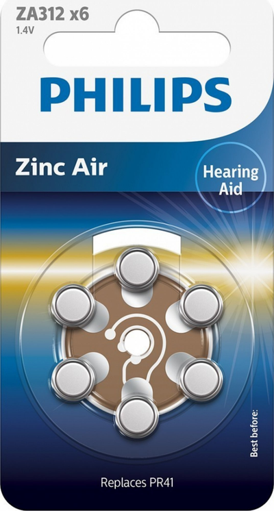 Bateri Philips ZA312B6A/00, PR41 ZA312