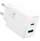 Karikues rrjeti Hoco N71, 30W, USB A dhe USB C, i bardhë