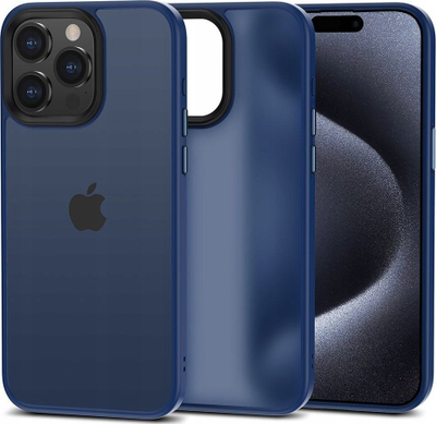 Maskë telefoni Tech-Protect Magmat për iPhone 15 Pro Max, rezistente ndaj goditjeve, kompatibile me MagSafe, blu navy