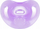 Qetësuese NUK Sensitive Silicone, 0–6 muaj, ortodontike, vjollcë
