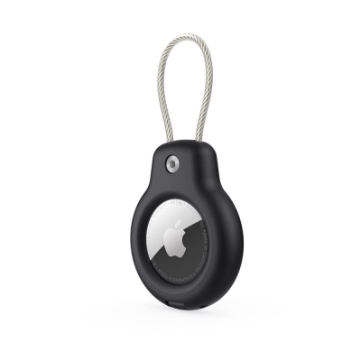 Mbajtëse Tech-Protect Rough Vein për Apple AirTag, set me 2 copë, e zezë