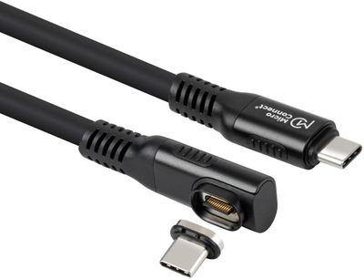 Кабел USB C Microconnect MC-LS-USB4CC1.0-a, 1m, Power Delivery, црн