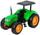 Lodër traktor me telekomandë RC Green Farm Tractor With Trailer, me rimorkio, drita LED, i gjelbër