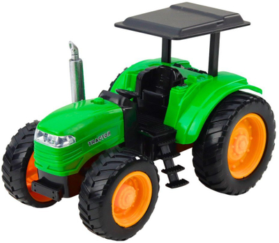 Lodër traktor me telekomandë RC Green Farm Tractor With Trailer, me rimorkio, drita LED, i gjelbër