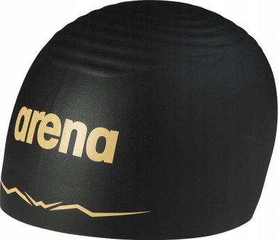 Kape noti Arena Aquaforce Wave, silikon, L, e zezë me ar