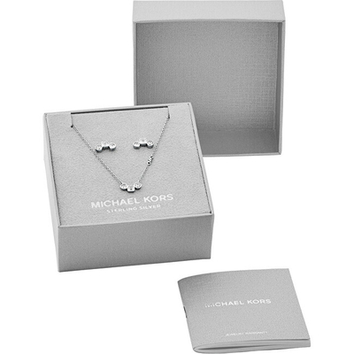 Set aksesorësh për femra Michael Kors sMK0749, i argjendtë
