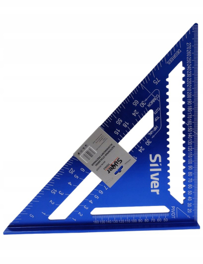 Këndore zdrukthëtarie SilverTools, 12", metrike, e argjendtë