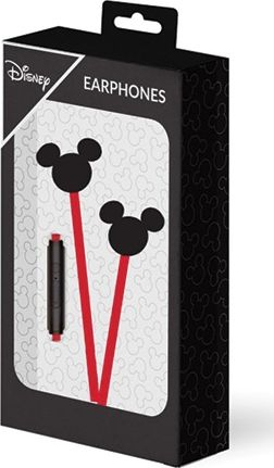 Kufje Disney Mickey Head 3D, 3.5mm, me mikrofon, kuqe e zezë