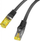Kabllo rrjeti Lanberg Patchcord Cat6a, S/FTP LSZH, 0.5m, e zezë
