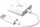 Adapter USB C në 3.5mm Akasa, dhe për audio dhe për karikim njëkohësisht, 15W, i bardhë