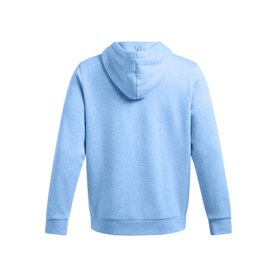 Bluzë me kapelë Under Armour Icon Fleece, xhep kangur, pambuk, blu