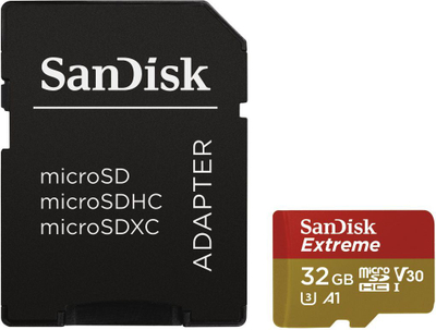 Karta SanDisk Extreme MicroSDHC 32 GB Klasa 10 UHS-I / U3 A1 V30 (001734170000)