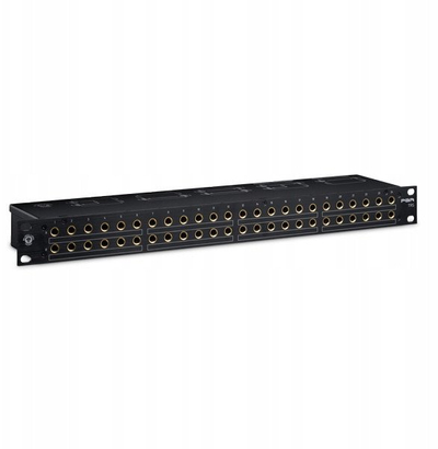 Patch bay Black Lion Audio PBR TRS, 48 pika, kontakte me ar, ngjyrë e zezë