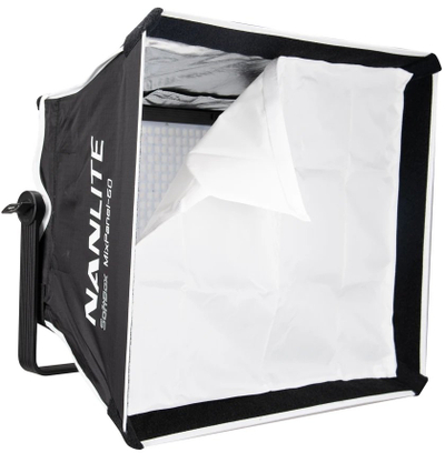 Softbox ndriçimi Nanlite MixPanel 60, me grid, bardh e zezë