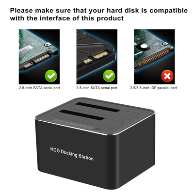 Docking Station TECH TIME Hard Drive Dock 201