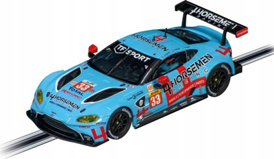 Makina garash Carrera Aston Martin Vantage GTE TF Sport 4 Horsemen Racing Nr. 33, shkallë 1:32, me drita, blu