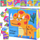 Puzzle kuba me dinosaurë, 9 blloqe, 6 figura, me ngjyra