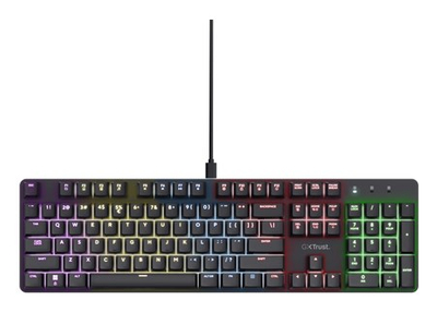 Tastierë mekanike Trust GXT 871 Zora, USB 2.0, 104 taste, e zezë