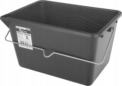 Kovë boje GEKO G66366, plastike, 8L, e zezë