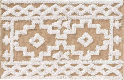 Tapet MEDINE prej jute, 60x90 cm, bezhë
