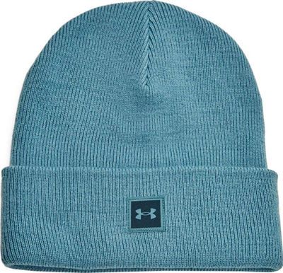 Kapelë beanie Under Armour Halftime Knit, akrilik, një masë, blu