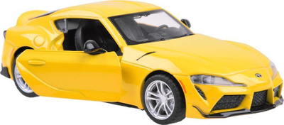 Makino lodër MSZ Toyota GR Supra 1:31, metal, me drita edhe zëra, e verdhë