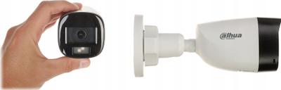 Kamerë sigurie për jashtë Dahua Eco HAC-HFW1200CL-IL-a-0280B-S6, Full HD, me dy lloj drite 20m, me mikrofon