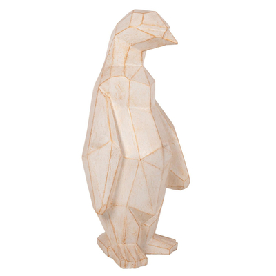 Dekor dyshemeje Penguin 45x45x100Hcm (HM7916), bardhë/ ari