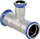 Lidhës tresh Geberit 31221, çelik inox, diametër 34 mm, gri