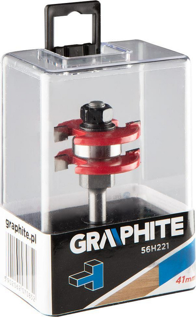 Freza Graphite Keyway me maja karbidi, 41 x 6.35 mm, bosht 8 mm