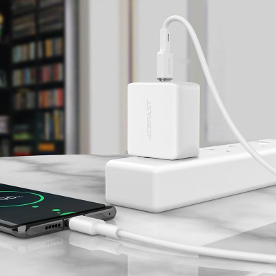 Kabllo USB Acefast USB C në USB C, 1.2m, 60W, jeshile