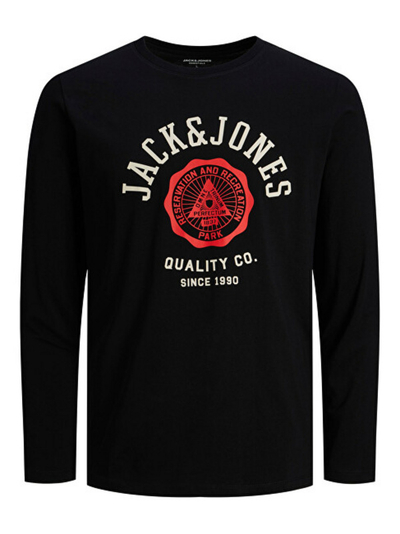 Bluzë Jack & Jones JJELOGO, e zezë