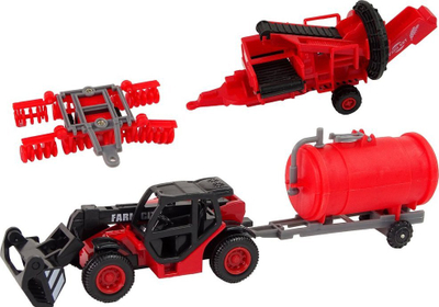 Set lodrash bujqësore Leantoys, 12 pjesë, metal, me ngjyra