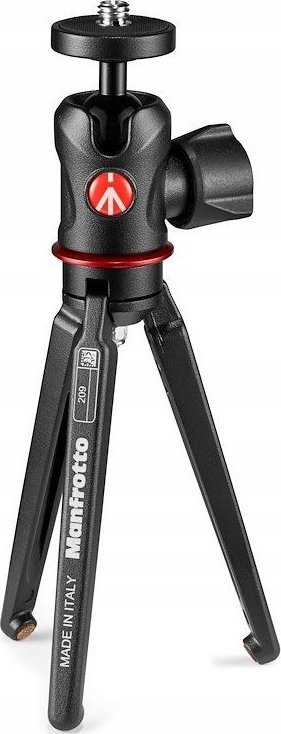 Mini tripod Manfrotto Table Top Kit, lartësi deri 35 cm, alumini, i zi
