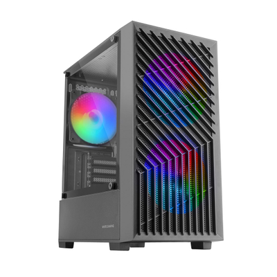 Kasa gaming Mars Gaming MC VORTEX, mini tower MicroATX, 3 fshesa FRGB 120mm, e zezë