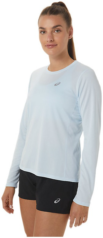Bluzë vrapimi ASICS Core për femra, madhësia XL, blu e çelët