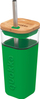 Gotë qelqi Glass Mug, 540 ml, me kashtë çeliku inox, e gjelbër
