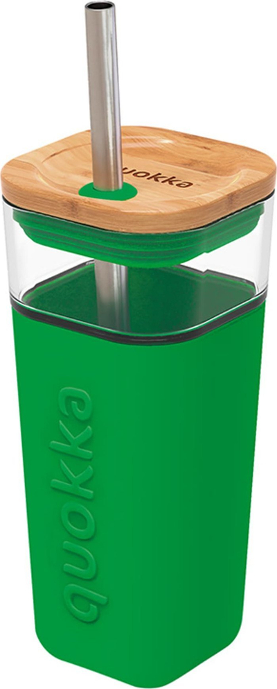 Gotë qelqi Glass Mug, 540 ml, me kashtë çeliku inox, e gjelbër