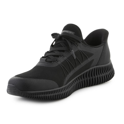 Патики Skechers Bobs Sport, мрежа, флексибилен ѓон, црни