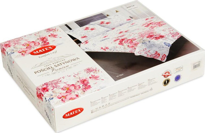 Комплет постелнина Matex Premium Sanfor Cotton Satin 08, 140x200 cm, со цветови, шарен