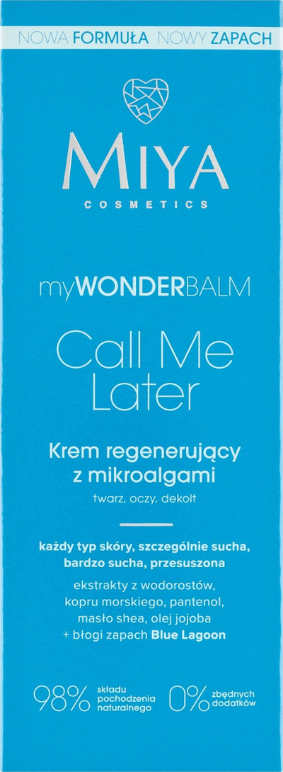 Krem rigjenerues për fytyrë MIYA Cosmetics MyWONDERBALM Call Me Later, 75 ml