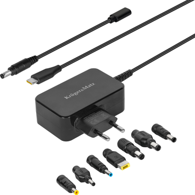 Полнач за лаптоп Kruger&amp;Matz KM1450-45, 45W, USB C Power Delivery, црн