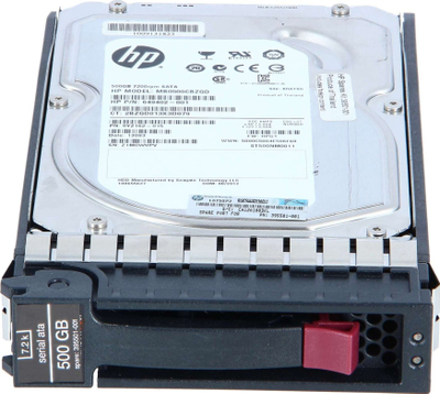 Hard disk i brendshëm HPE 500GB, 3.5", 7200 RPM SATA, i zi