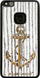 Këllëf telefoni Smartwoods Wooden Anchor për Huawei P10 Lite, dru natyral, motiv spirance, i bardhë