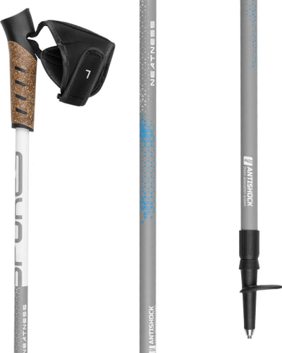 Shkopinj Nordic Walking Spokey NEATNESS II, teleskopik, alumin, blu-gri