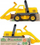 Lodër eskavator KSM Toys Lena ECO, material bio, për kalamaj 2+